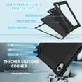 thumbnail image 4 of Kebiory Onn 11 inch Tablet Pro 2024 Model Case/Onn 11 inch Tablet Pro Model 100146660 Case,Shockproof Kids Case with Shoulder Strap for Walmart Onn 11" Tablet Pro 2024Model:100146660 (Black), 4 of 7