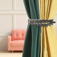 thumbnail image 2 of Ohufall 1 Pce Rideau en Alliage à Feuilles Attaches pour Rideaux Modernes Attaches pour Rideaux Maison Bureau Draperies Confortables Décoration Maison, 2 of 3
