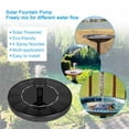 thumbnail image 4 of Duomishu Solar Fountain 5 Nozzle Solar Powered Pump 7V 1W Outdoor Solar Panel Kit Floating Water Pump, 4 of 10