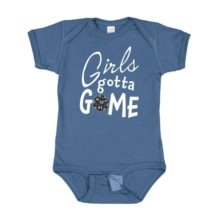 

Inktastic Girls Gotta Game- Twenty Sider Gift Baby Girl Bodysuit