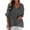 Gray, variant on Bogo Blouses For Women Dressy Casual 2025 3/4 Length Sleeve Womens Tops Plus Size Cotton Womens Blouses Casual 3/4 Sleeve Cute Oversized T Shirts For Women Gym