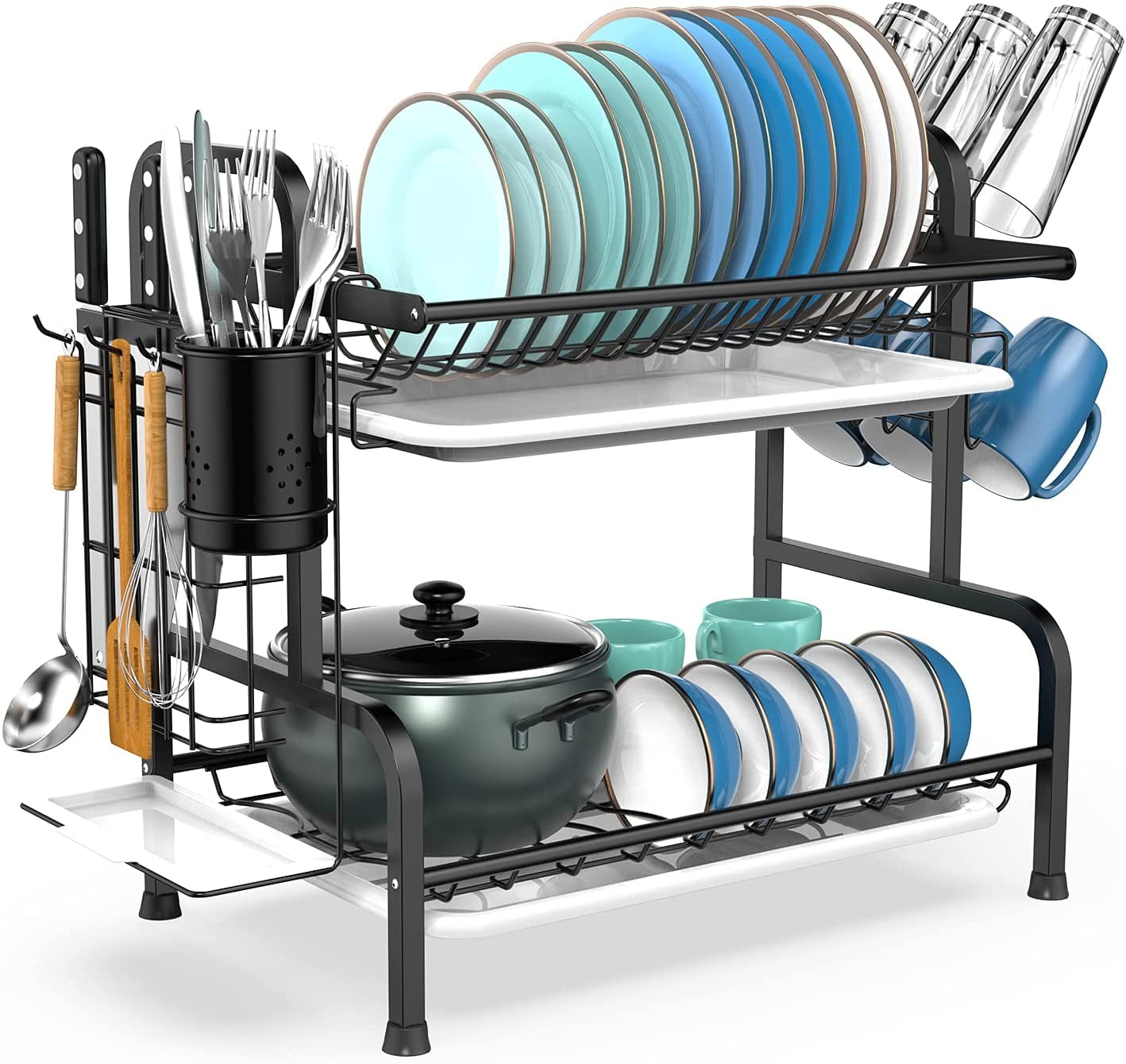 Free 2-day shipping. Buy LANDE 2-tier dish rack dish drying rack