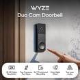 thumbnail image 2 of Timbre con vídeo WYZE Wireless Duo Cam 2K Full HD plateado, 2 of 9