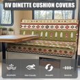thumbnail image 4 of Uorisanigo RV Dinette Cushion Cover, 2pcs Tribal Southwestern Aztec Camper Cushions Slipcovers for Travel Trailer Couch Bench Dustproof Sofa Cushion Cover RV Sofa Protector, 4 of 7