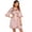 01pastel Pink, variant on Women Satin Kimono Robe Valentines Lingerie Ruffle Belted 3/4 Sleeve Bathrobe for Bridesmaids, Wedding & Special Occasions