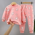 thumbnail image 2 of CAUYDY Infant Girl Outfits Newborn Clothing 12M 18M 24M 1T 2T Long Sleeve T-Shirt Elastic Waist Pants 2Pcs Set Baby Sleepers for Girls Fall Winter Sizes 1-2 Years,Pink, 2 of 4