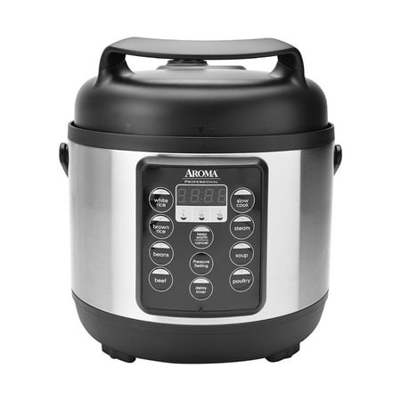 cooker digital pressure aroma multi professional qt stainless steel quart programmable electric rice dialog displays option button additional opens zoom