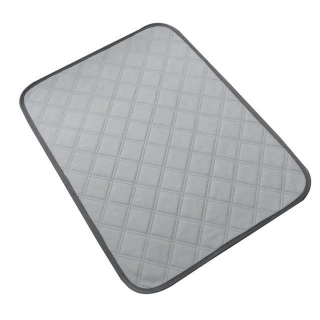 Reusable Pet Training Pad - Gray Double Adhesive, S Size (30x30cm) - Short Plush Surface, Absorbent Cotton Core & TPU Waterproof Layer for Dogs - Odor Control, Easy to Clean Puppy Toilet Mat with
