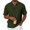 Army Green, variant on ZZwxWA Mens Knit Henley Shirts Short Sleeve Casual Tees Golf T-Shirt Fashion Athletic Sports Tops Summer Saving