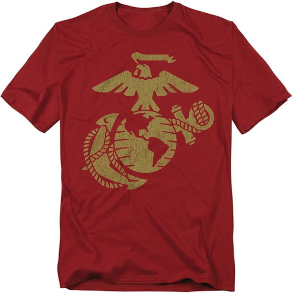 Us Marine Corps T-Shirt Gold Emblem Unisex Graphic Tee For Men & Women