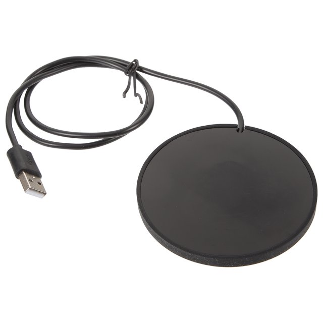 Minkissy 1Set Heating Coaster Usb Warm Coaster for Office Use with 5V/2A USB Powered Technology Black Square