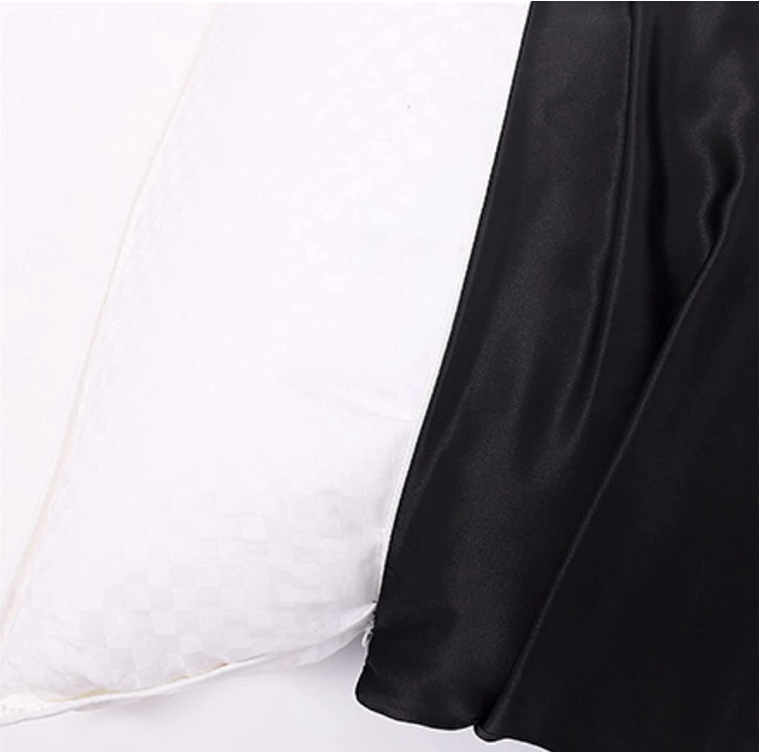 19 Momme Mulberry Silk Pillow Cases for Hair and Skin Made in USA- White Silk Pillowcase-16A Grade Real Silk, Anti Acne Pillowcase, Zipper Closure, Anti Wrinkle, Anti Aging