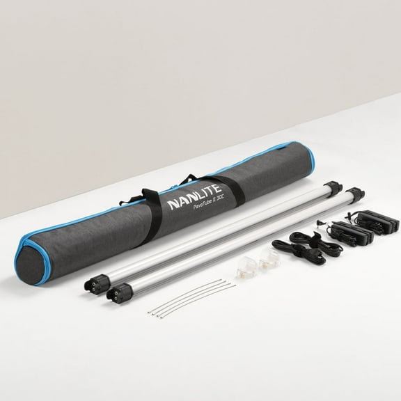 NanLite PavoTube II 30C 4' 55W RGBWW LED Tube 2-Light Kit