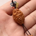 thumbnail image 4 of Olive Pit Carved Bracelet Zhong Kui Beads Single Loop Pendant Unisex Hand String Vintage Style Spiritual Jewelry, 4 of 6