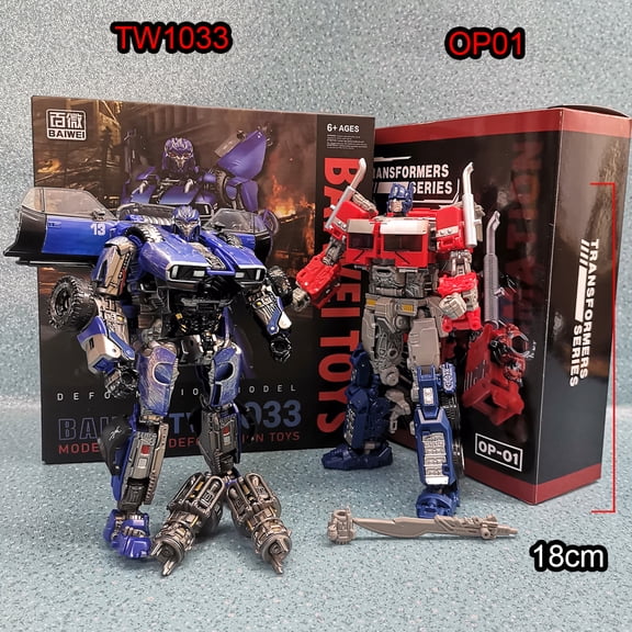 BAIWEI TW1033 Dropkick Transformation Toys Blue Warrior BMB OP01 Optimus Commander SS46 SS102 Action Figure Deformed Robot Model