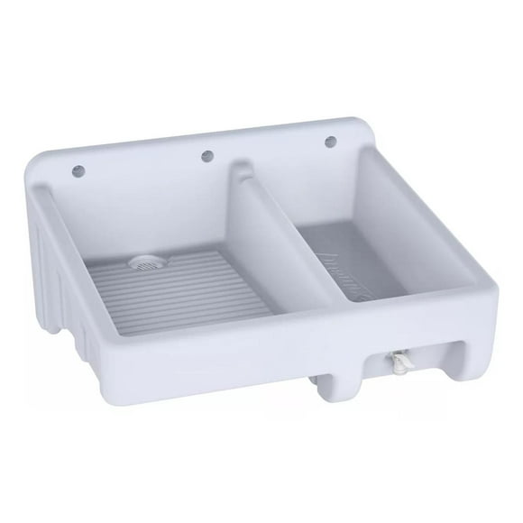 Lavadero de Plastico Con Pileta de 20 L Fleximatic Gris