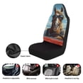 thumbnail image 6 of Garronmavis Funny Horse Driving Front Car Seat Cover 2 PCS Vehicle Protector Front Seats Covers Thin Interior Accessories Easy to Install Universal Fit, 6 of 7