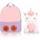 thumbnail image 3 of Mochila para niños JAMW Unicornio mochila de juguete de felpa para niñas 3-6 años púrpura Sencillez, 3 of 5