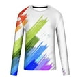 thumbnail image 4 of Qingpeng Mens T Shirts Graphic Print Causal Long Sleeve Tie Dye Pullover Shirts Workout Crewneck Sweatshirts Clothes Top, 4 of 4