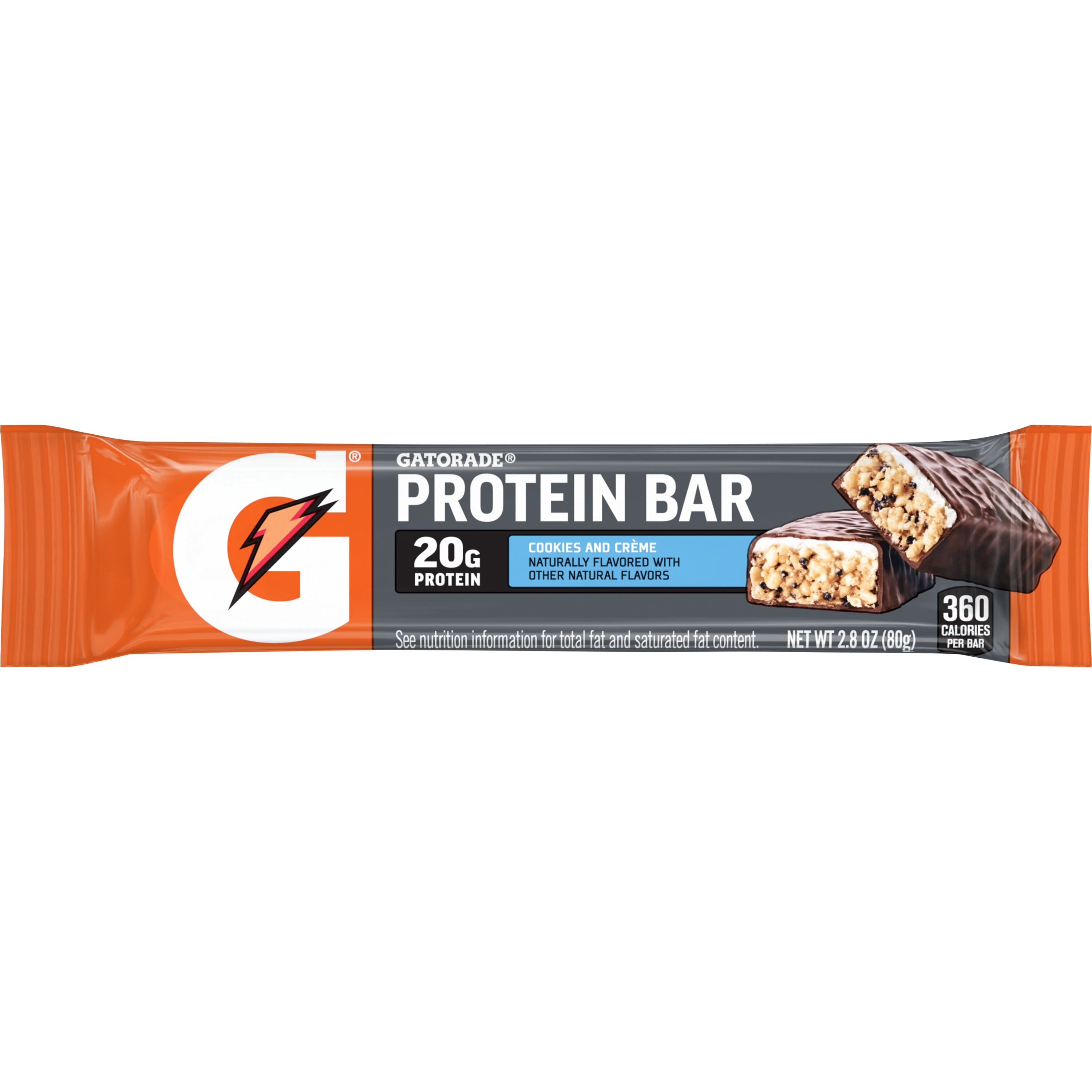Gatorade Protein Bar Cookies And Creme, 2.8 Oz 4ct