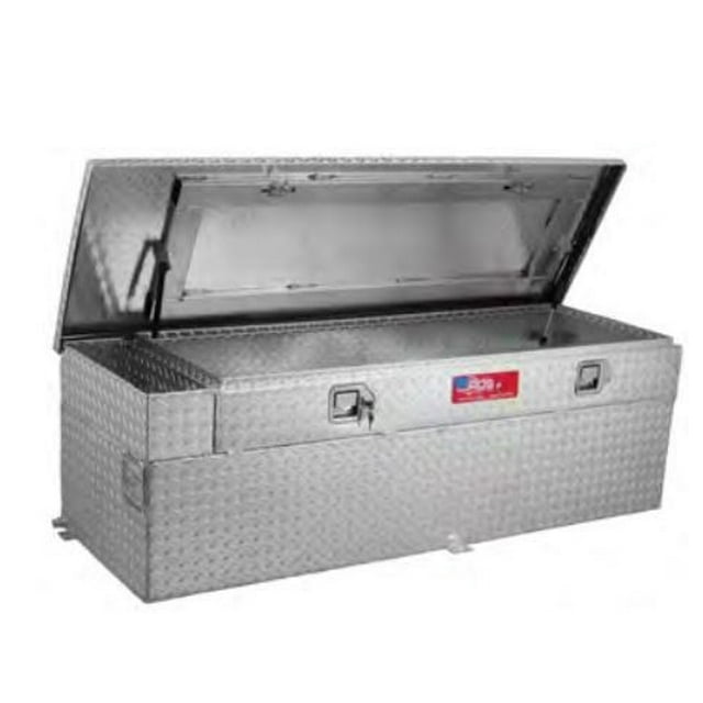 RDS Tanks Auxiliary Fuel Tank 72743 DOT Approved; Diesel; 60 Gallon Capacity; Rectangle; Diamond Tread; Aluminum