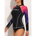 thumbnail image 6 of Women's Rash Guard UPF 50 Long Sleeve Swim Shirts Rashguard Top, 6 of 6