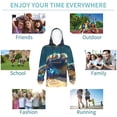 thumbnail image 5 of Disketp Sunshine Underwater Sand Turtle Youth Hoodie Sweatshirt for Boys Girls Kids Pullover Hooded Classic Casual Essentials Hoodie-Medium, 5 of 6