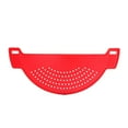 thumbnail image 6 of SPRING PARK Plastic Drainer Strainers Pot Funnel Half Moon Shape Food Filter Board Sieve Draining With Handle Heat Resistant Fit for Pasta Vegetable Fruit, 6 of 6