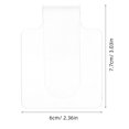 thumbnail image 2 of HEALEEP 10Pcs Transparent Acrylic Nail Art and Makeup Mixing Palette for Color Blending, 2 of 7