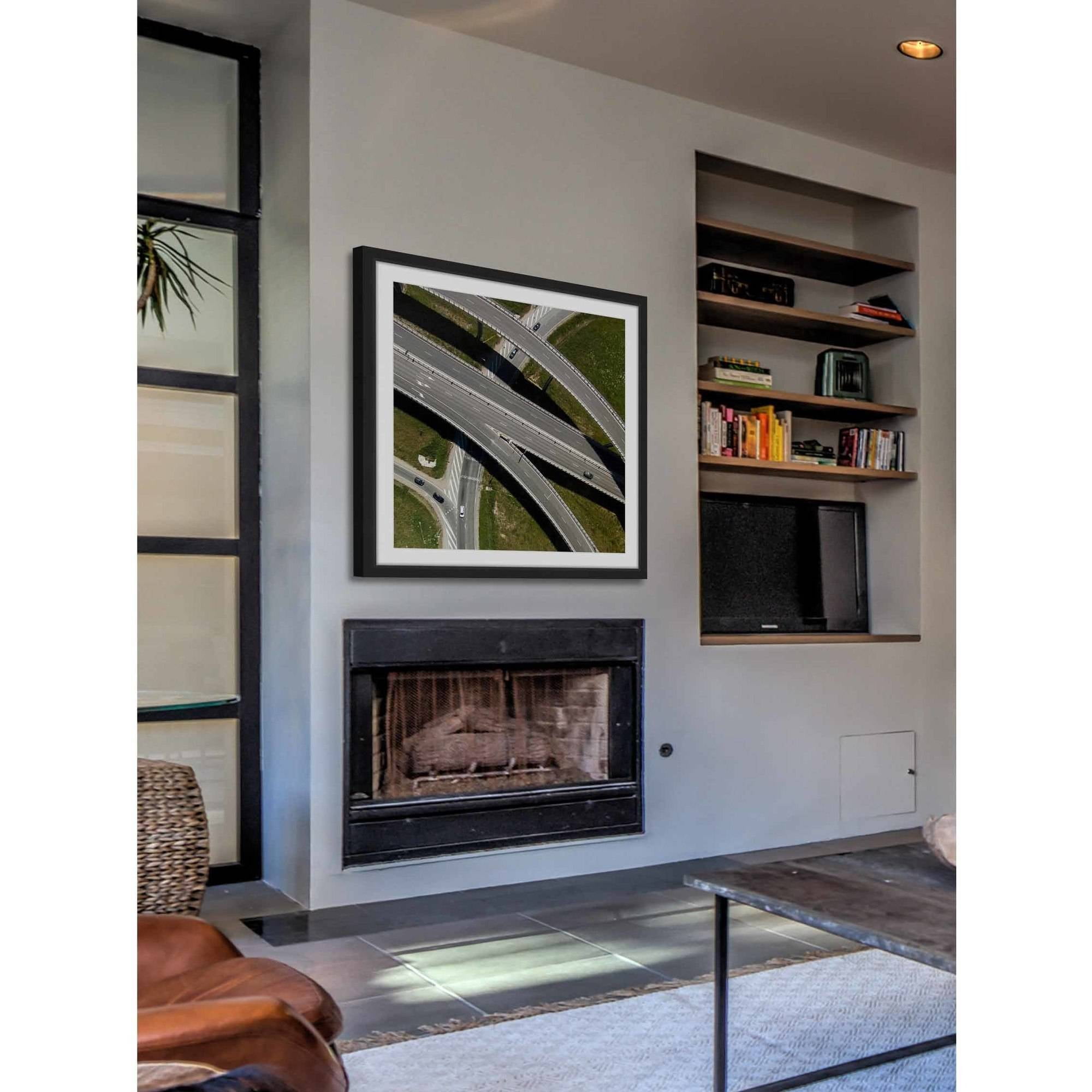 Marmont Hill "Highways" by Karolis Janulis Framed Painting Print