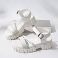 thumbnail image 4 of Qingpeng Womens Casual Summer Platform Sandals Textured Lug Outsole Adjustable Buckle Shoes for Comfortable Resort Wear, 4 of 9