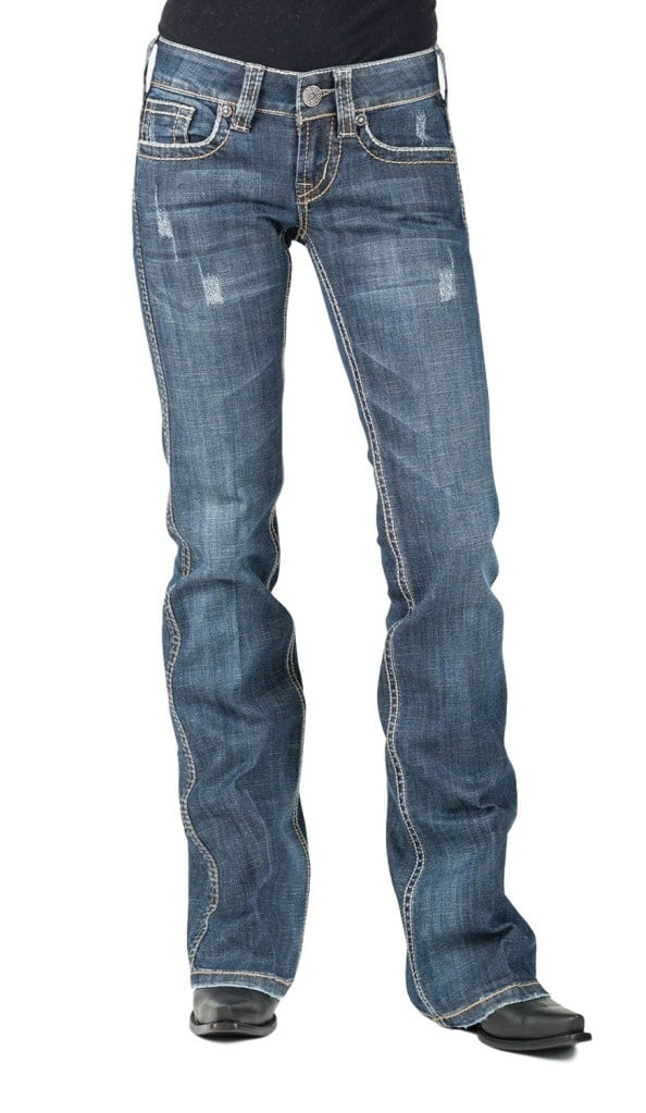 Stetson Western Jeans Womens Slim Fit Dark Wash 1105408160730 BU