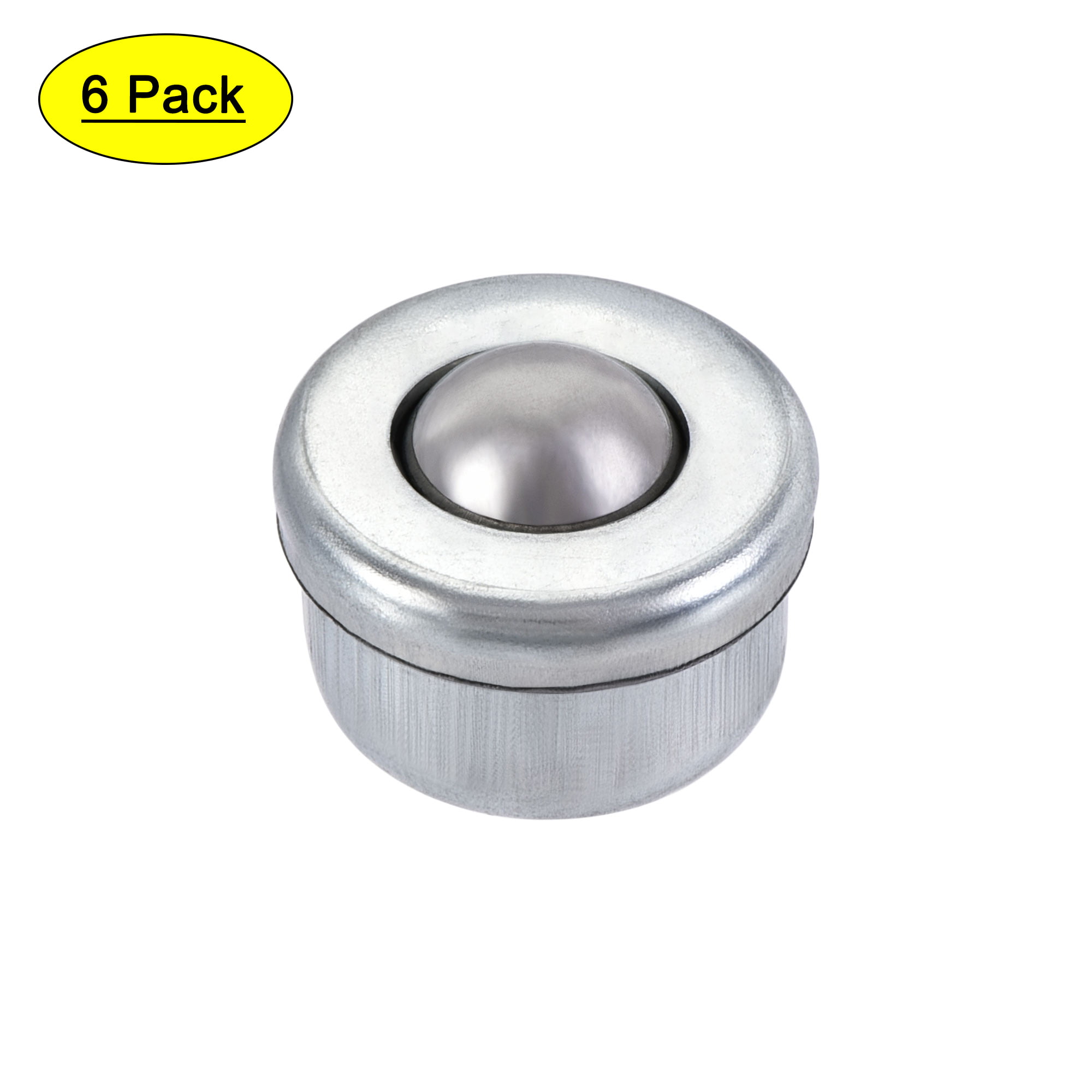 uxcell Ball Transfer Bearing Unit 8mm 6.6Lbs Carbon Steel Drop-in Type for Transmission Pack of 6