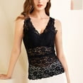 thumbnail image 2 of Bmisegm Women's Solid Color Lace Thin Sexy Camisole Ideal for Layering Women's Tanks & Camis Black One Size, 2 of 8