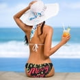 thumbnail image 5 of Christmas Font Chic Bikini Set with Detachable Sponge & Adjustable Strap | 2-Pack for Versatile Swim Suit Looks, 5 of 6