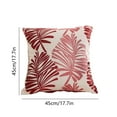 thumbnail image 3 of Xecvkr Palm Leaf Pattern Pillow Cover 45x45 cm Bedside Sofa Large Cushion Beach Style Decor Khaki Sky Blue Blue Yellow Red, 3 of 6