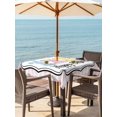 thumbnail image 2 of Outdoor Tablecloth with Umbrella Hole and Zipper, Colorful Rabbits Square Table Cloth 54x54 Inch Waterproof Tablecloth, Happy Easter Cartoon Animal Pink Plaid Picnic Table Cover for Patio Camping, 2 of 7