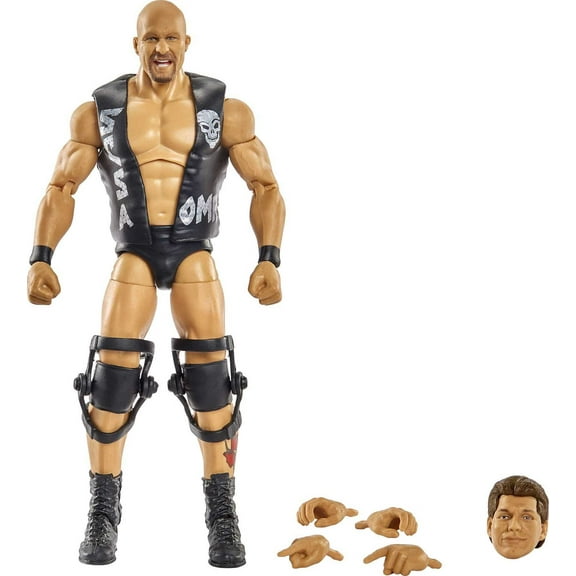 WWE Collectible Stone Cold Steve Austin Action Figures with Entrance Gear, WrestleMania, 1 42 lb