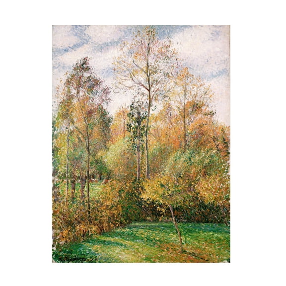 Pissarro 'Autumn Poplars' Canvas Art