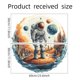thumbnail image 3 of Adhesivos de pared Astronaut Space Wallpaper Planet Galaxy, 3 of 3