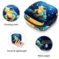 thumbnail image 3 of Frog Sanitary Napkin Storage Bag Pouch, Period Bag Makeup Travel Bag Oxford Cloth Small Travel Toiletry Bag for Women, 4.7x6.6x6.6 in, 3 of 6