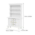 thumbnail image 4 of 1/12 mini house Miniature Furniture Wooden Carbinet Bookcase (White), 4 of 8
