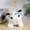 thumbnail image 4 of Darzheoy Plush Tiger Keychain Stuffed Animals Keyring Pendents Cartoon Tiger Doll Keychain Hanging Ornaments for Women Girls Backpack Bag Purse Key Accessories, 4 of 6