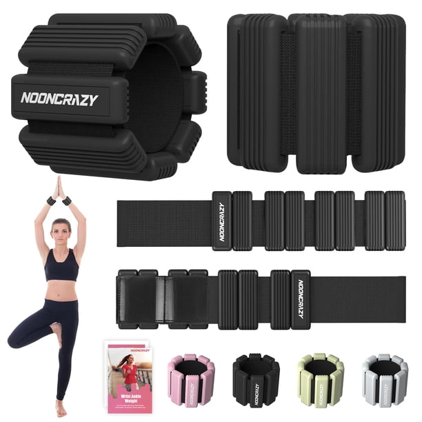 Pesas de Muñeca y Tobillo Nooncrazy 1 kg Par Ajustables de Silicona