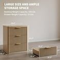 thumbnail image 3 of Bedside Table Nightstand with Bedside Storage, Bedroom Side Table and Organizer, Functional and Fluted Nightstand, for Bedroom, Living Room, Home Office, 3 of 9