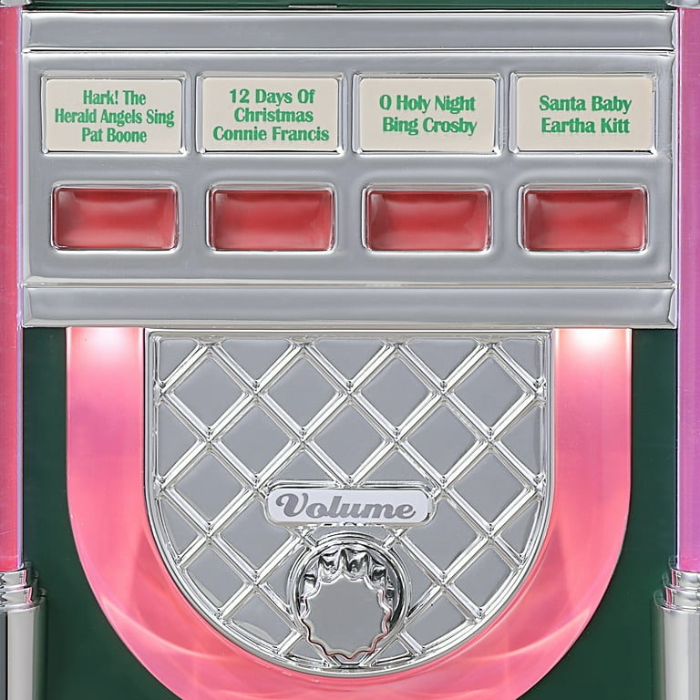Mr. Christmas 9-inch Decorative Vintage Jukebox, Green Mr. Christmas 9-inch Decorative Vintage Jukebox, Green