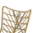 thumbnail image 6 of GDF Studio Danbury Outdoor Boho Modern Wicker Accent Chairs, Set of 2, Light Brown and Black, 6 of 8