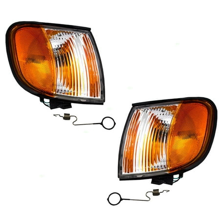 Driver and Passenger Park Signal Corner Marker Lights Lamps Lenses Replacement for Kia SUV 0K08A51070B