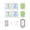 2 sets, variant on Shatterproof Glass Screen Protector for Pocket 3 LCD Display Anti-Glare Round Film