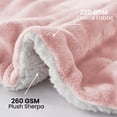thumbnail image 5 of Moonlight20015 Sherpa Blanket Fluffy Plush Ultra-Soft Bed Blanket Reversible Queen Size Pink Color, 5 of 8
